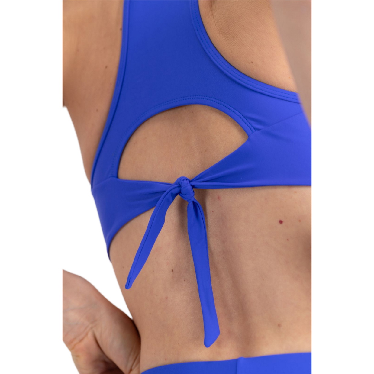 2026 Wallien Femmes Bikini Top Racerfront Tie 102035002 - Cobalt Blue